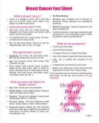 breast cancer fact sheet
