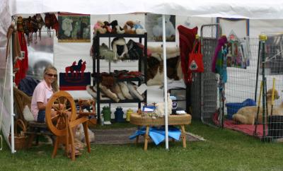 Mager Mountains Alpacas booth at the 2010 Cattaraugus County Fair