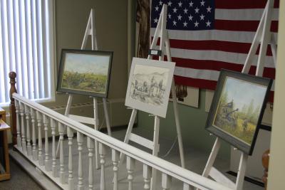 A display  at the Norman Maffei Art Exhibit