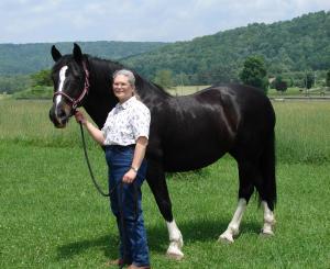 Leah Leising with her horse, Annie