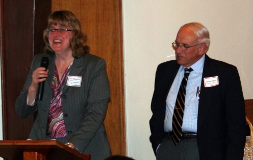 R: Lisa Kempisty, Friend of Agriculture Award and David Zilker, Chairman Agricultural and Farmland Protection Board